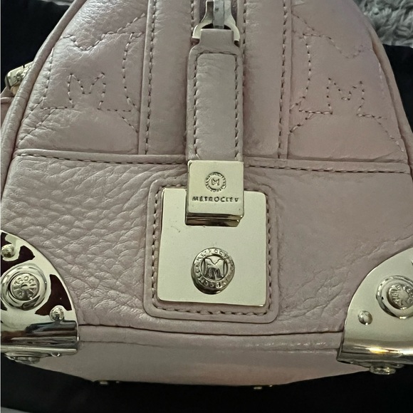 Metro City Handbag Pink Small Boston Bag Satchel Purse Lock Leather Speedy Gift - Picture 7 of 13